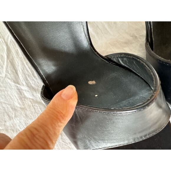 Paul Green Women's Black Ankle Strap Block Heels Sandals Size US 7.5/8 - Picture 7 of 7